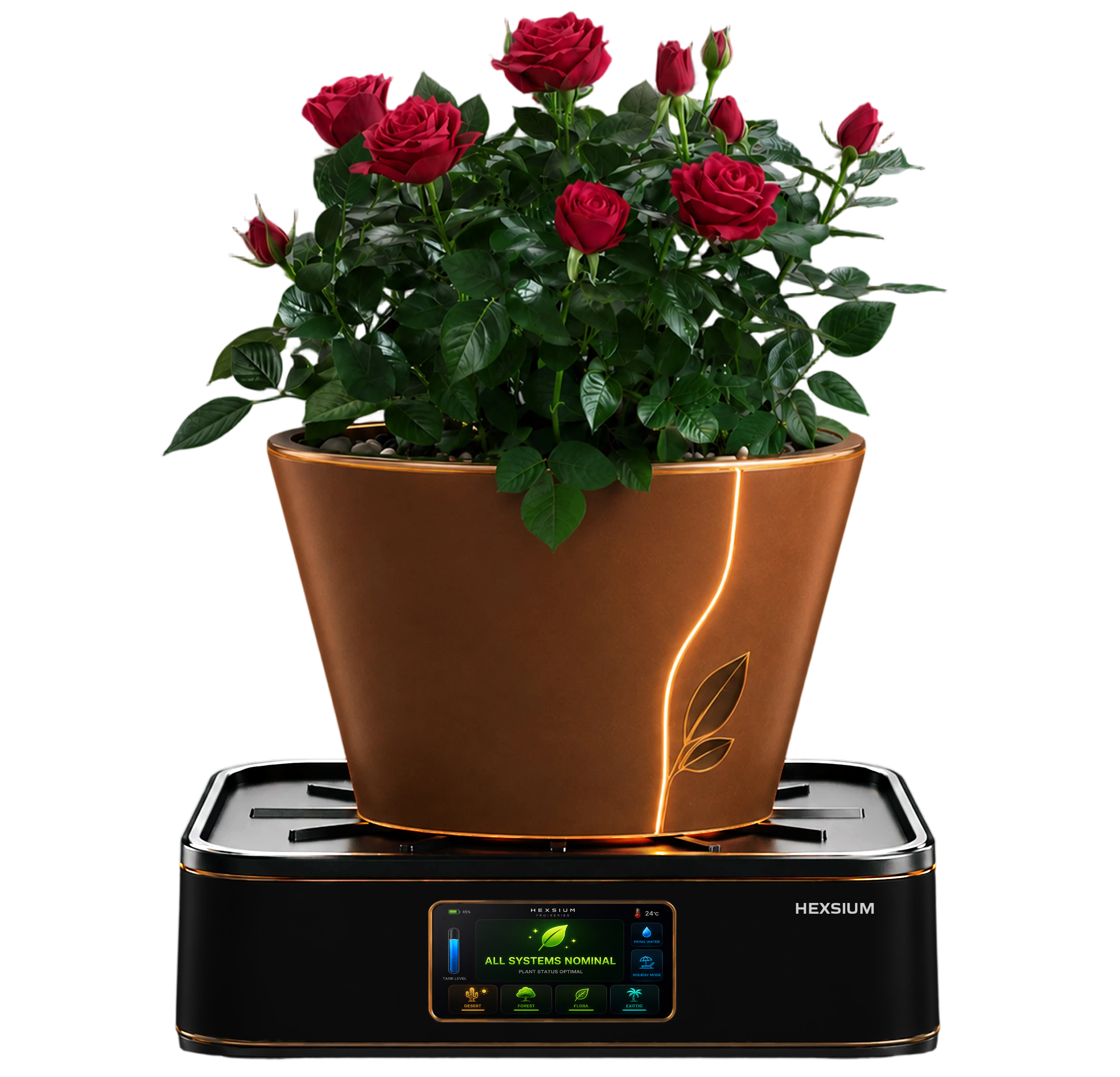 HEXSIUM Autonomous Smart Plant Care Base